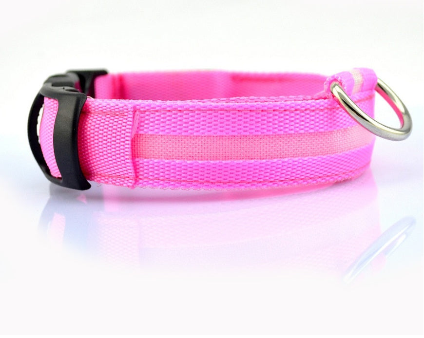 Collar Night Safety Flashing Glow in Dark Leash
