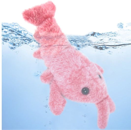 Electric Jumping Shrimp Lobster Plush Pets Toy
